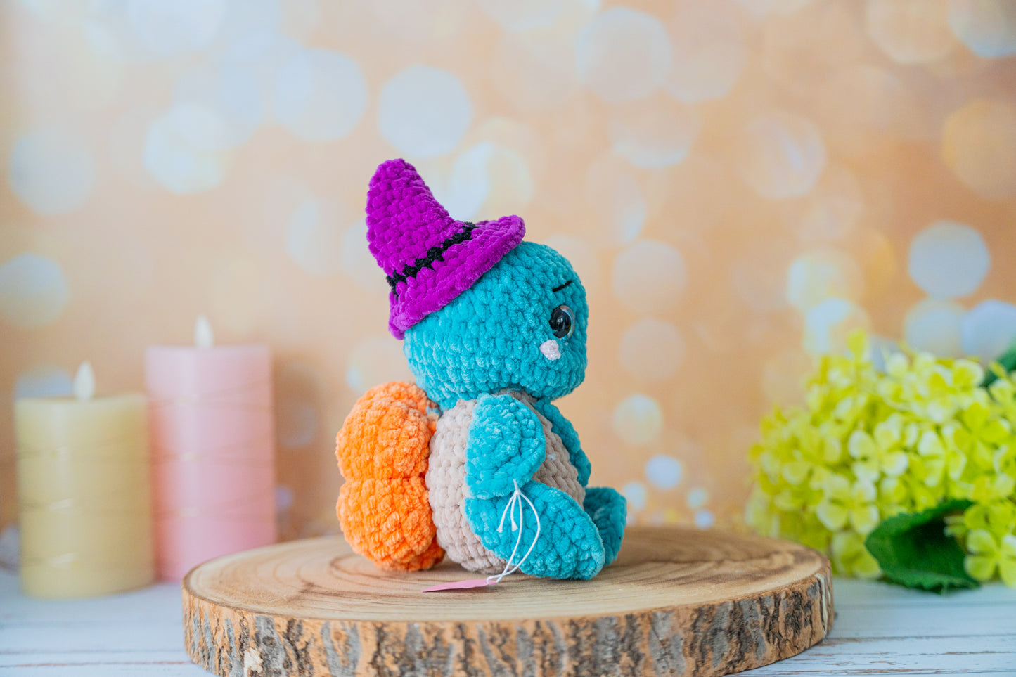 Peluche Tortue Sorcière
