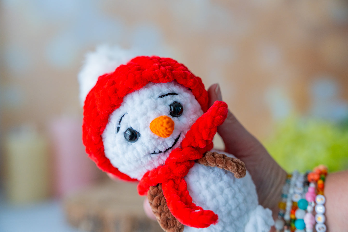 Peluche Bouli le bonhomme de neige