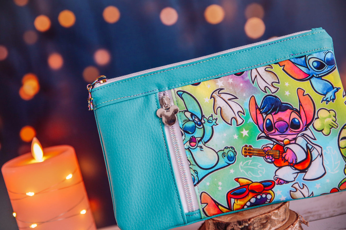 Pochette Tissu & Simili Cuir - Stitch