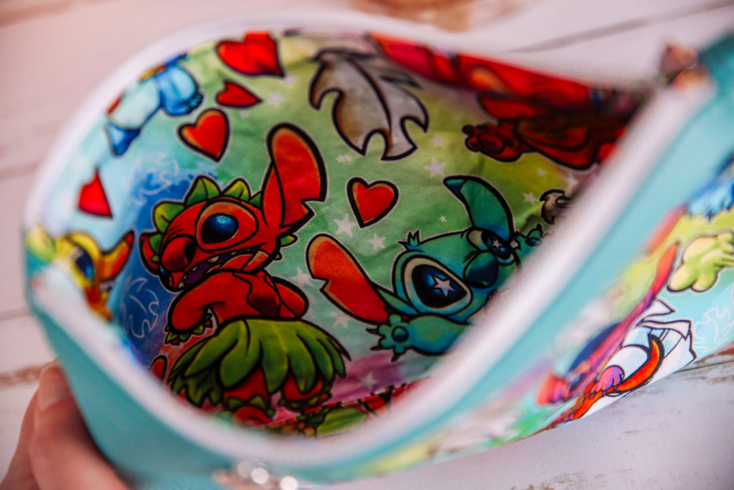Pochette Tissu & Simili Cuir - Stitch