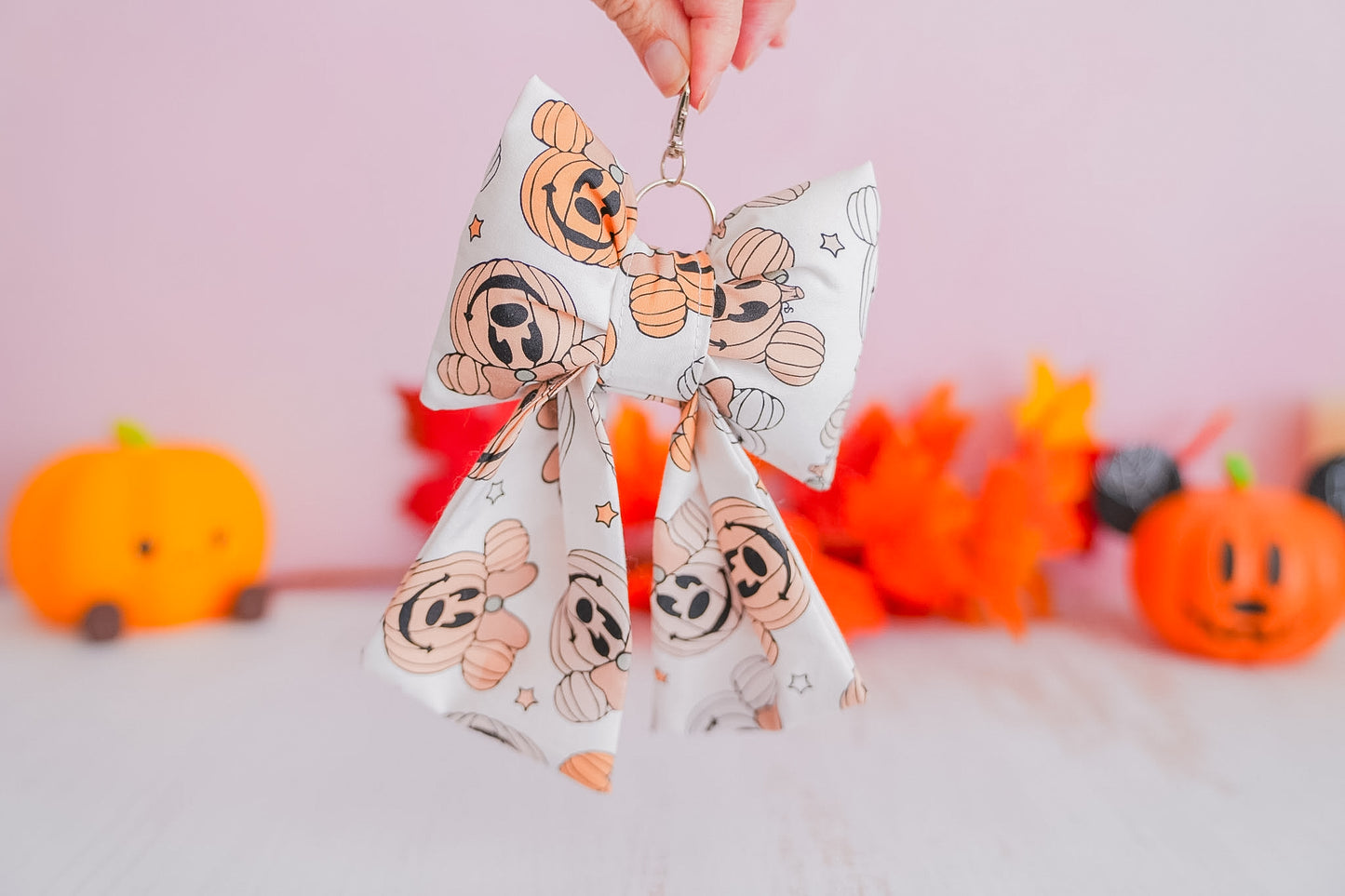 Précommande Noeud Porte Clé - Mickey Pumpkin