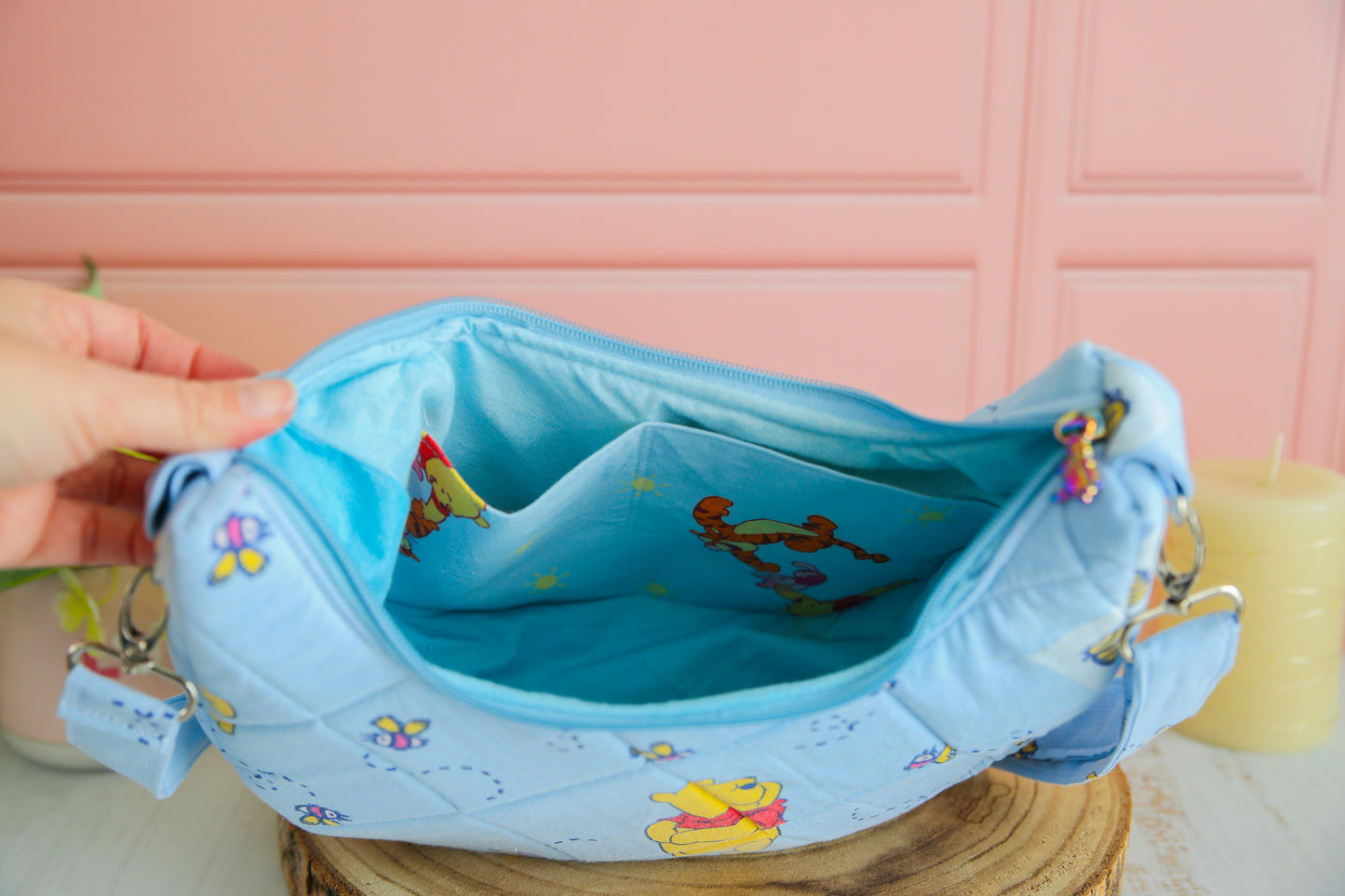 Sac à main Boho (taille L) - Winnie l'ourson