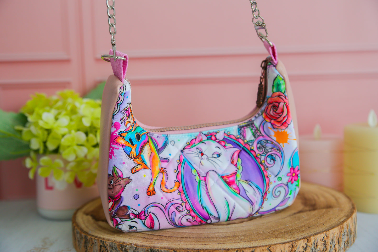 Sac à main Boho Chic (taille S) - Les Aristochats