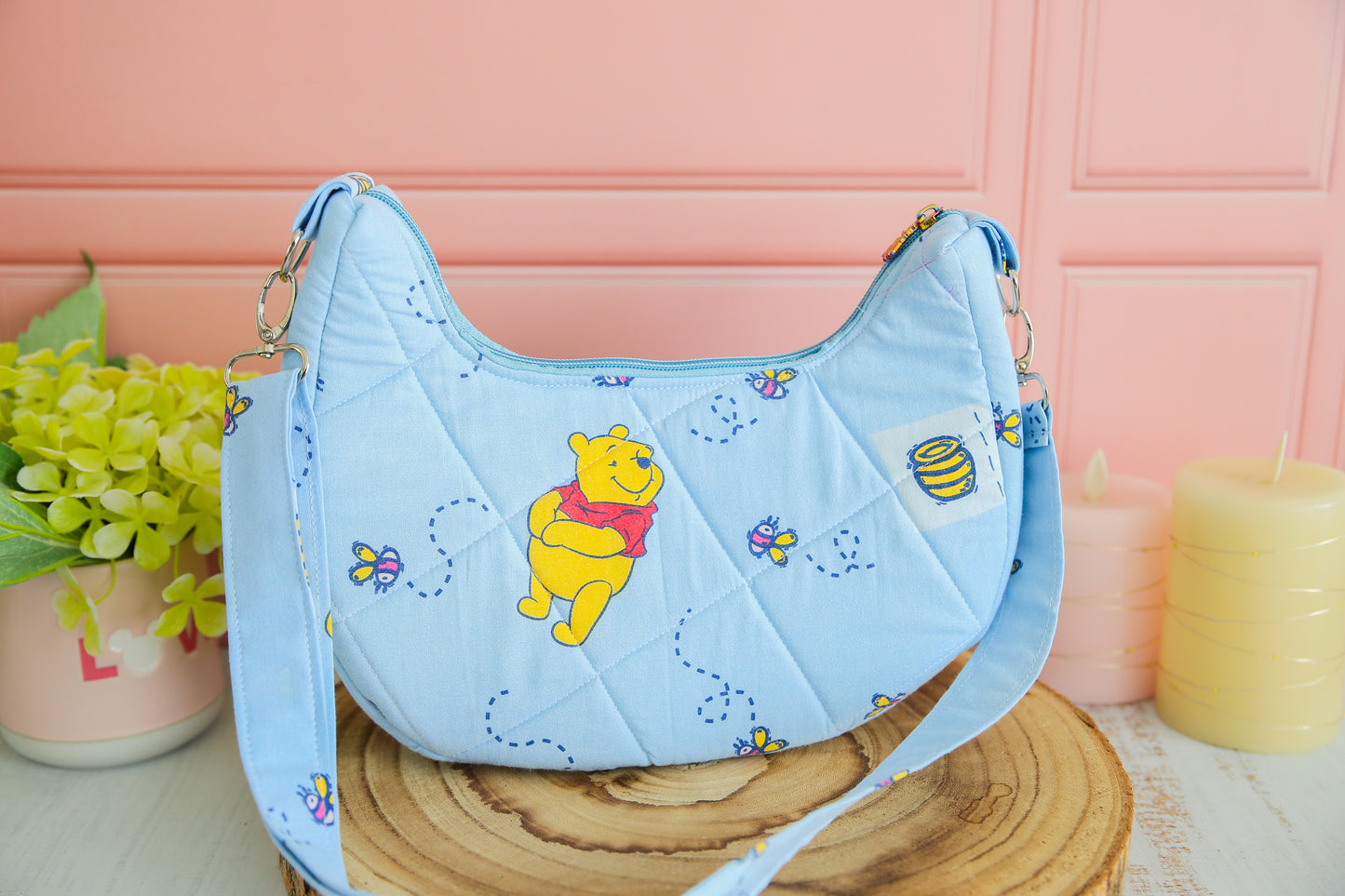 Sac à main Boho (taille L) - Winnie l'ourson