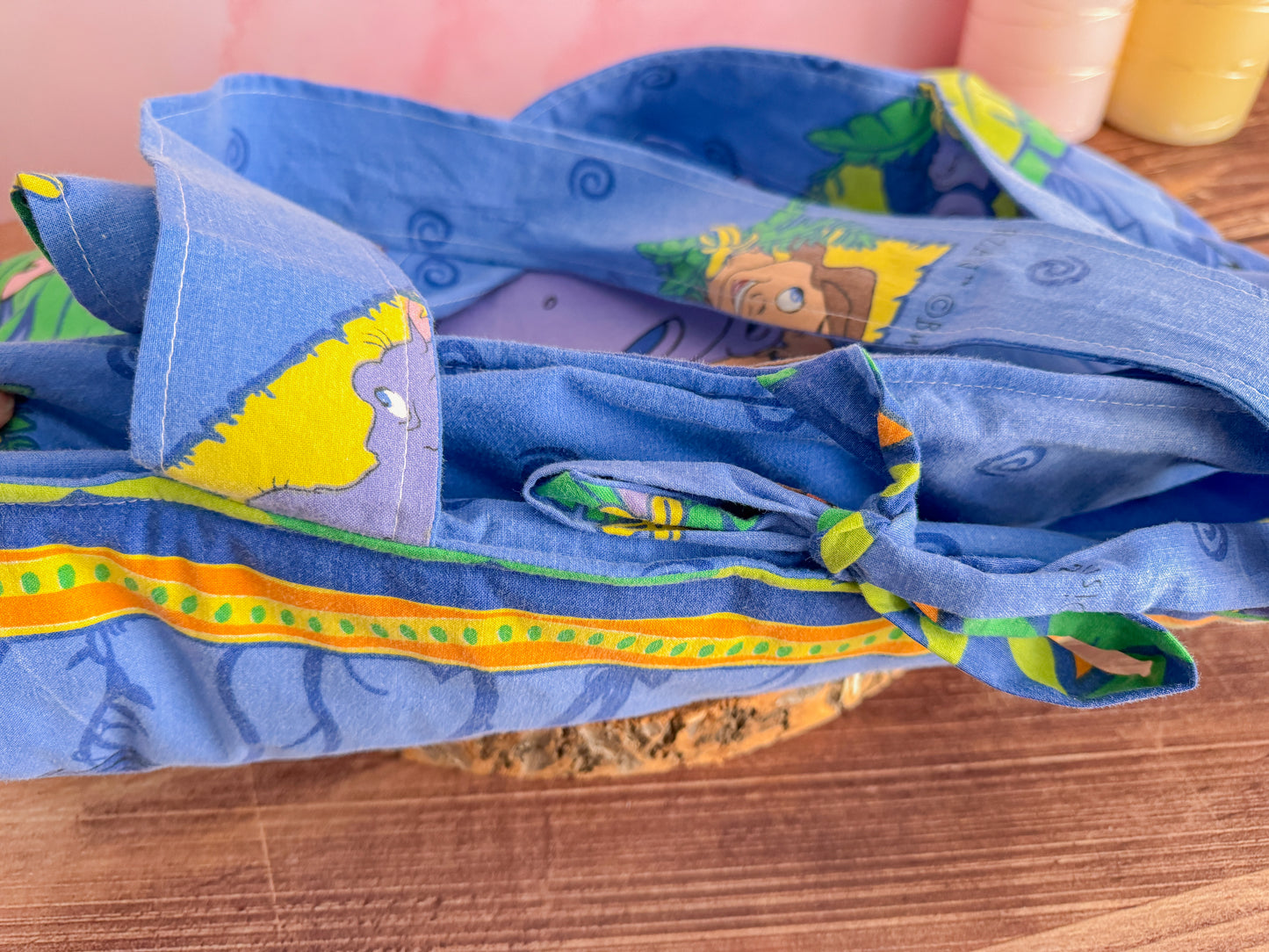 Sac de plage upcycling - Tarzan