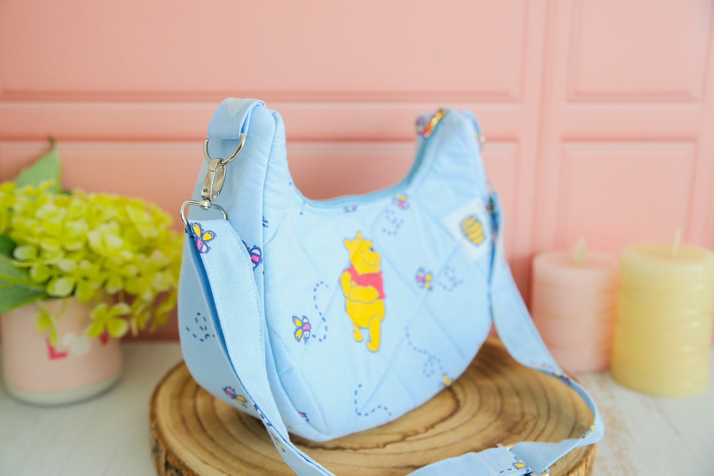 Sac à main Boho (taille L) - Winnie l'ourson