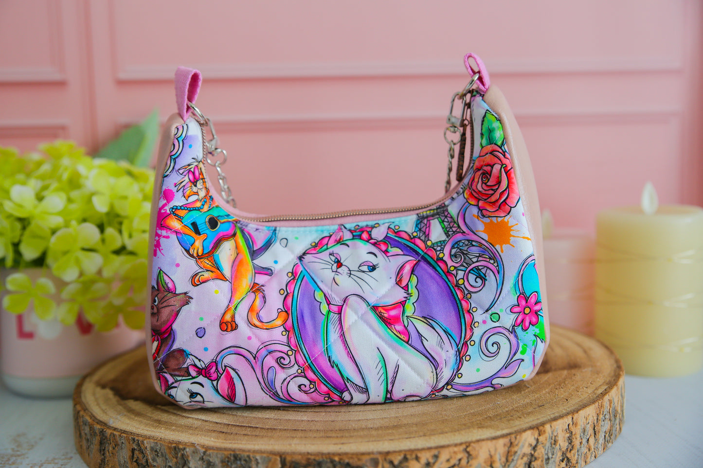 Sac à main Boho Chic (taille S) - Les Aristochats