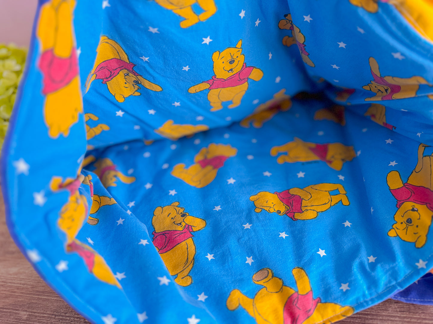 Sac de plage upcycling - Winnie L'ourson