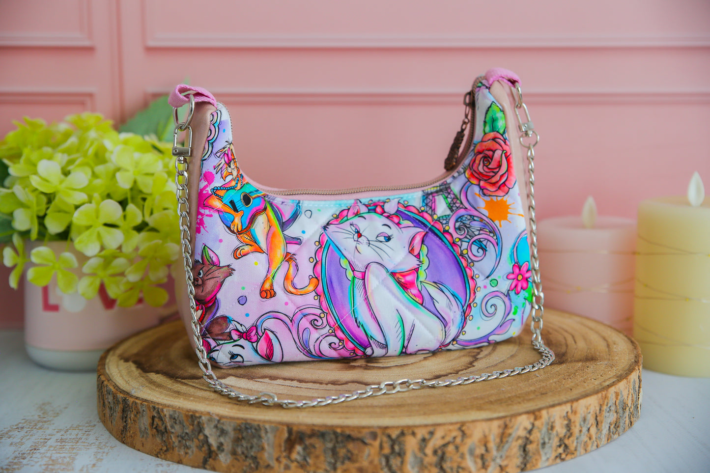 Sac à main Boho Chic (taille S) - Les Aristochats