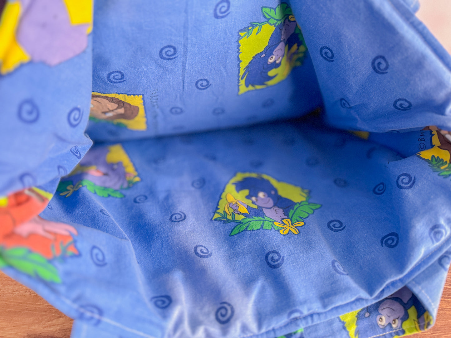 Sac de plage upcycling - Tarzan