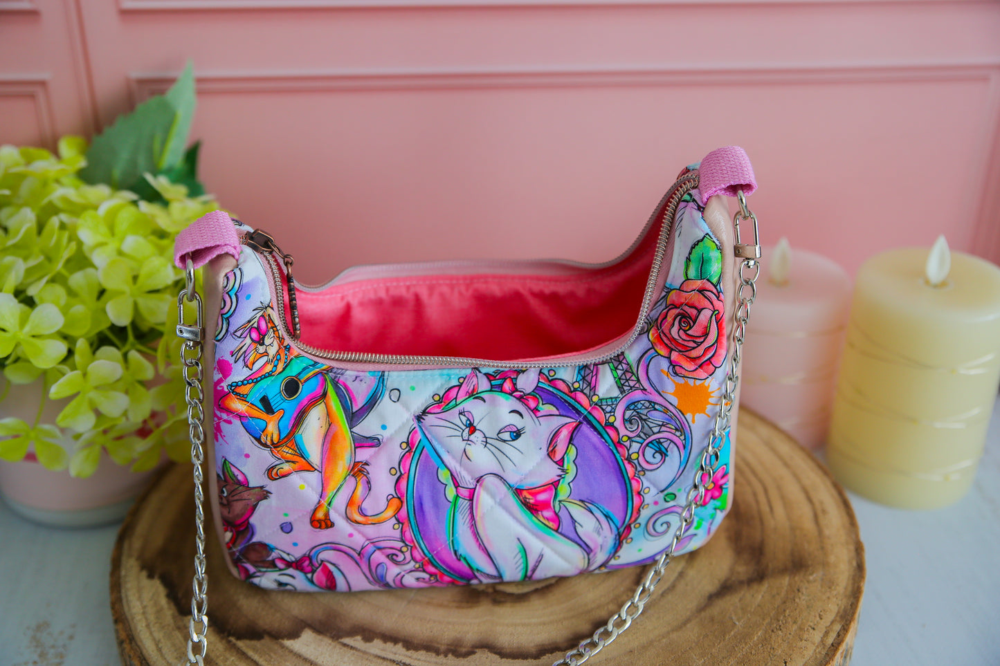 Sac à main Boho Chic (taille S) - Les Aristochats