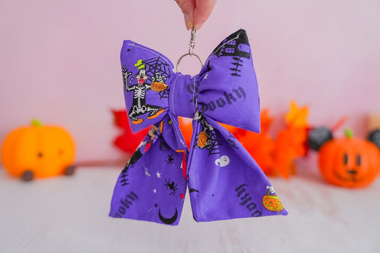 Précommande Nœud Porte Clé - Halloween Mickey & co Purple