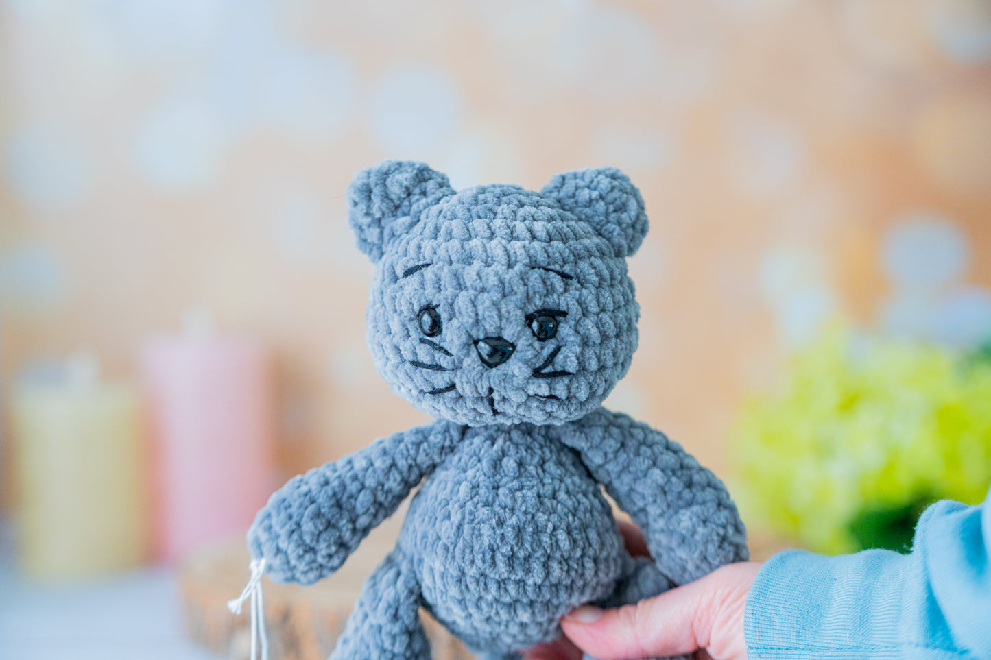 Peluche Chat Gris