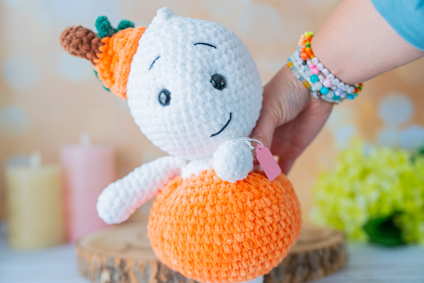 Peluche Fantôme Citrouille