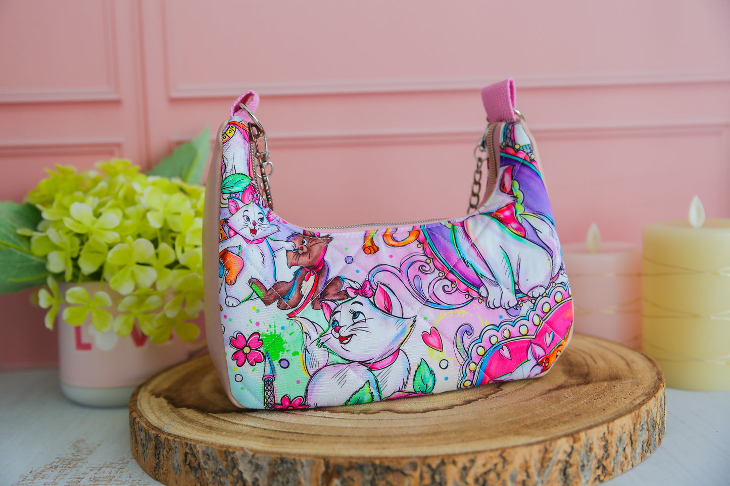 Sac à main Boho Chic (taille S) - Les Aristochats