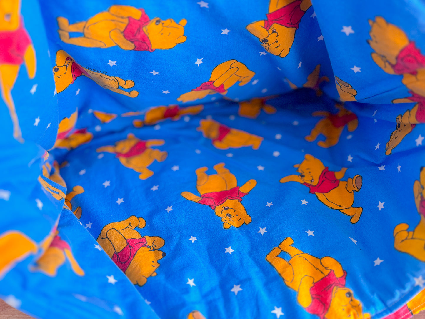 Sac de plage upcycling - Winnie L'ourson