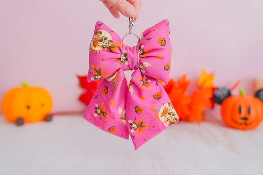 Précommande Nœud Porte Clé - Halloween Mickey & Minnie Sorcier