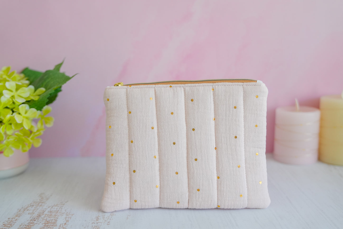 Pochette Plate -  Rose Doré
