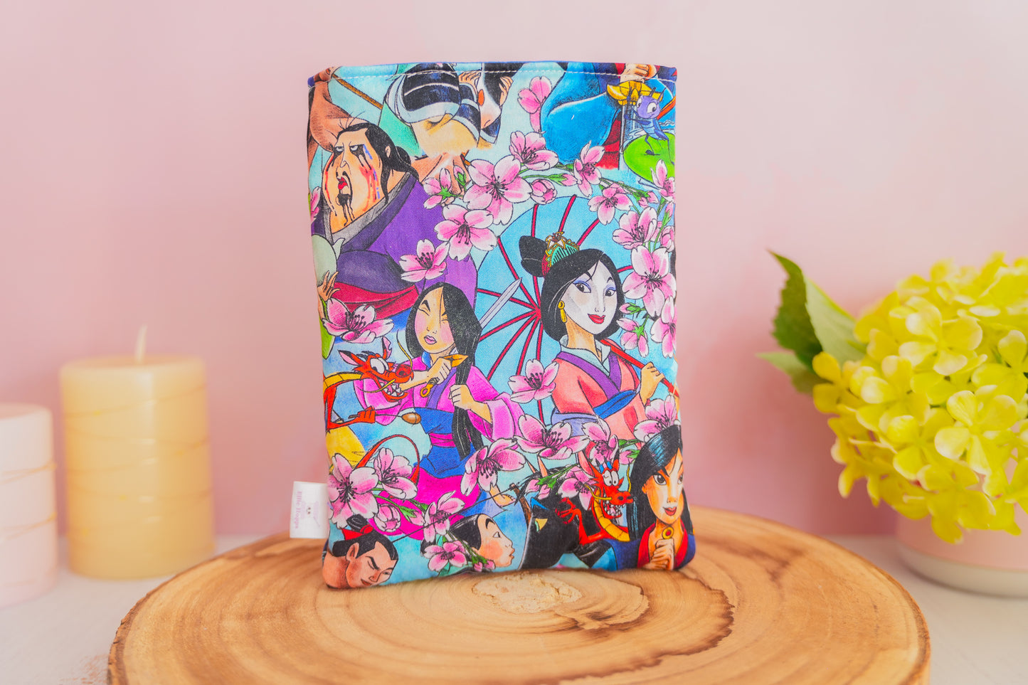 Pochette à Livre (Taille S) - Mulan bleu ciel