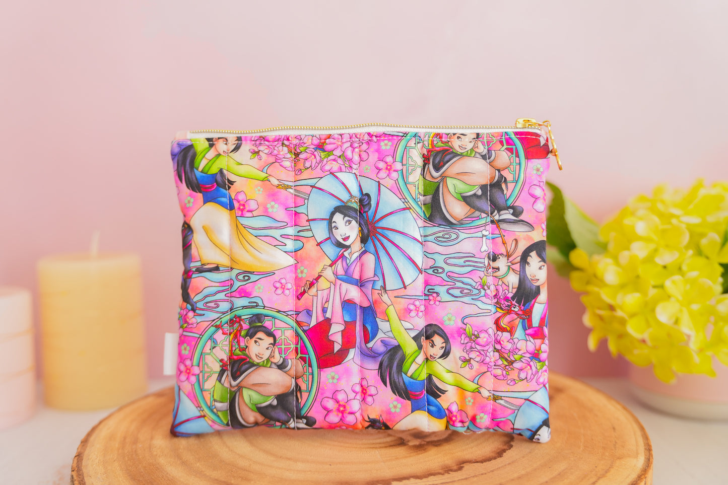 Pochette Plate - Mulan Rose