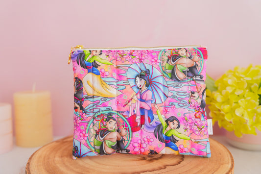Pochette Plate - Mulan Rose